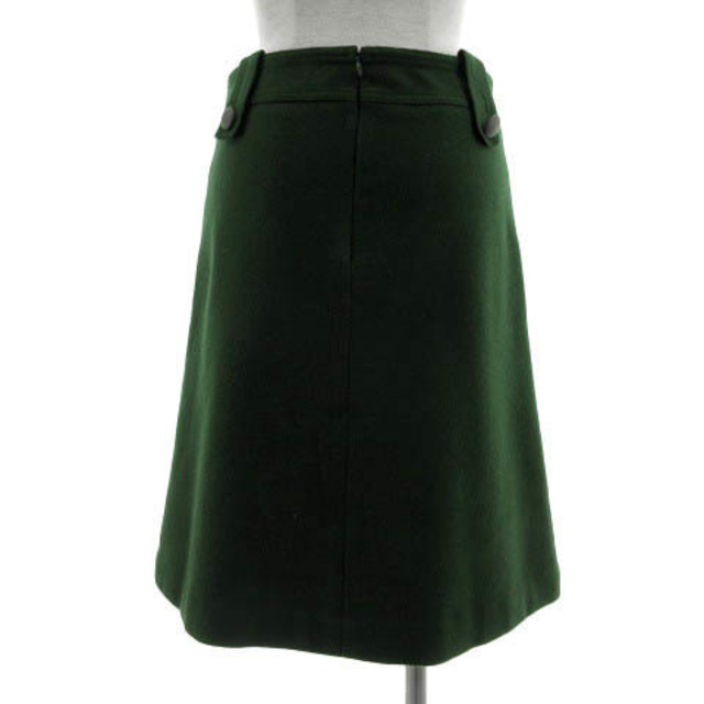 LUCA(ルカ)のルカ LUCA スカート 台形 ひざ丈 日本製 ウール混 グリーン 緑 36 レディースのスカート(ひざ丈スカート)の商品写真