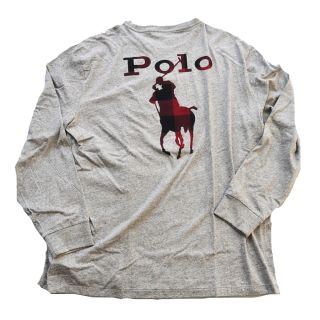 ポロラルフローレン(POLO RALPH LAUREN)のRALPH LAUREN /BLOCK CHECK BIG PONY LOGO (Tシャツ/カットソー(七分/長袖))