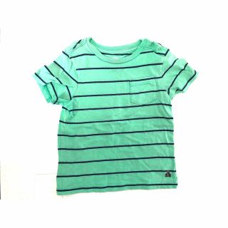 ベビーギャップ(babyGAP)の★babyGAP★ベビー　グリーン　ボーダーくまちゃん　半袖Tシャツ　90★(Tシャツ/カットソー)