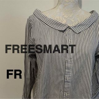 フリーズマート(FREE'S MART)のFREESMART フリーズマート ストライプ柄バックリボンブラウス(シャツ/ブラウス(長袖/七分))