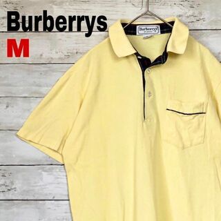 バーバリー(BURBERRY)のk91 Burberrys　半袖ポロシャツ　バーバリーチェック　馬　刺繍ロゴ(ポロシャツ)