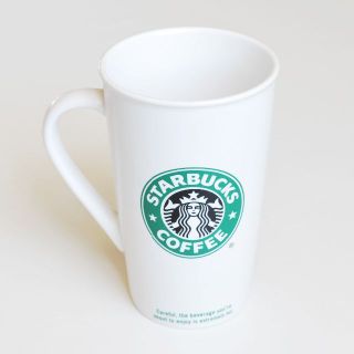 スターバックスコーヒー(Starbucks Coffee)の【新品未使用品】スターバックス ペーパーカップ 陶器製 マグカップ 旧ロゴ(グラス/カップ)