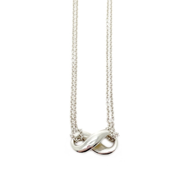 TIFFANY&Co. インフィニティ Wチェーン ネックレス SV925 大切な 63.0