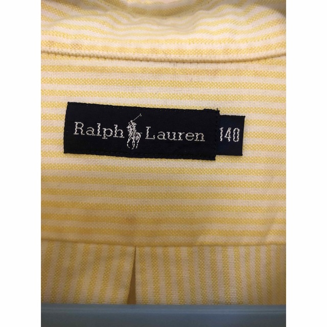 Ralph Lauren(ラルフローレン)の【24時間以内発送‼️】ラルフローレン ストライプシャツ ボタンダウン(140) キッズ/ベビー/マタニティのキッズ服男の子用(90cm~)(ブラウス)の商品写真