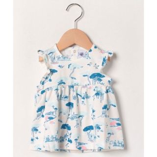 プチバトー(PETIT BATEAU)のプチバトー　プリントノースリーブカットソー(Tシャツ/カットソー)