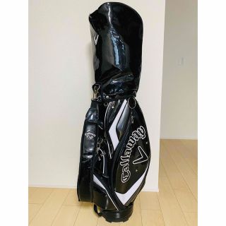 Callaway - キャロウェイ エナメル キャディバッグ ブラック 9インチ