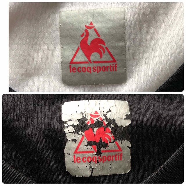 le coq sportif(ルコックスポルティフ)のルコック　プラシャツ　長袖　2枚　セット　黒　赤　白 スポーツ/アウトドアのサッカー/フットサル(ウェア)の商品写真