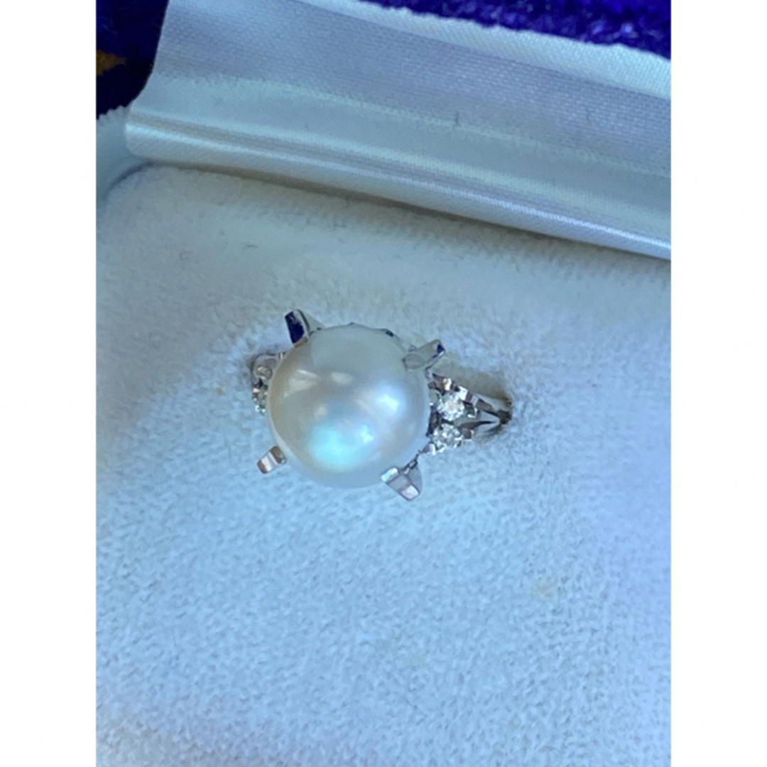 大粒天然パール(真珠) リング      最最最高級品 レディースのアクセサリー(リング(指輪))の商品写真