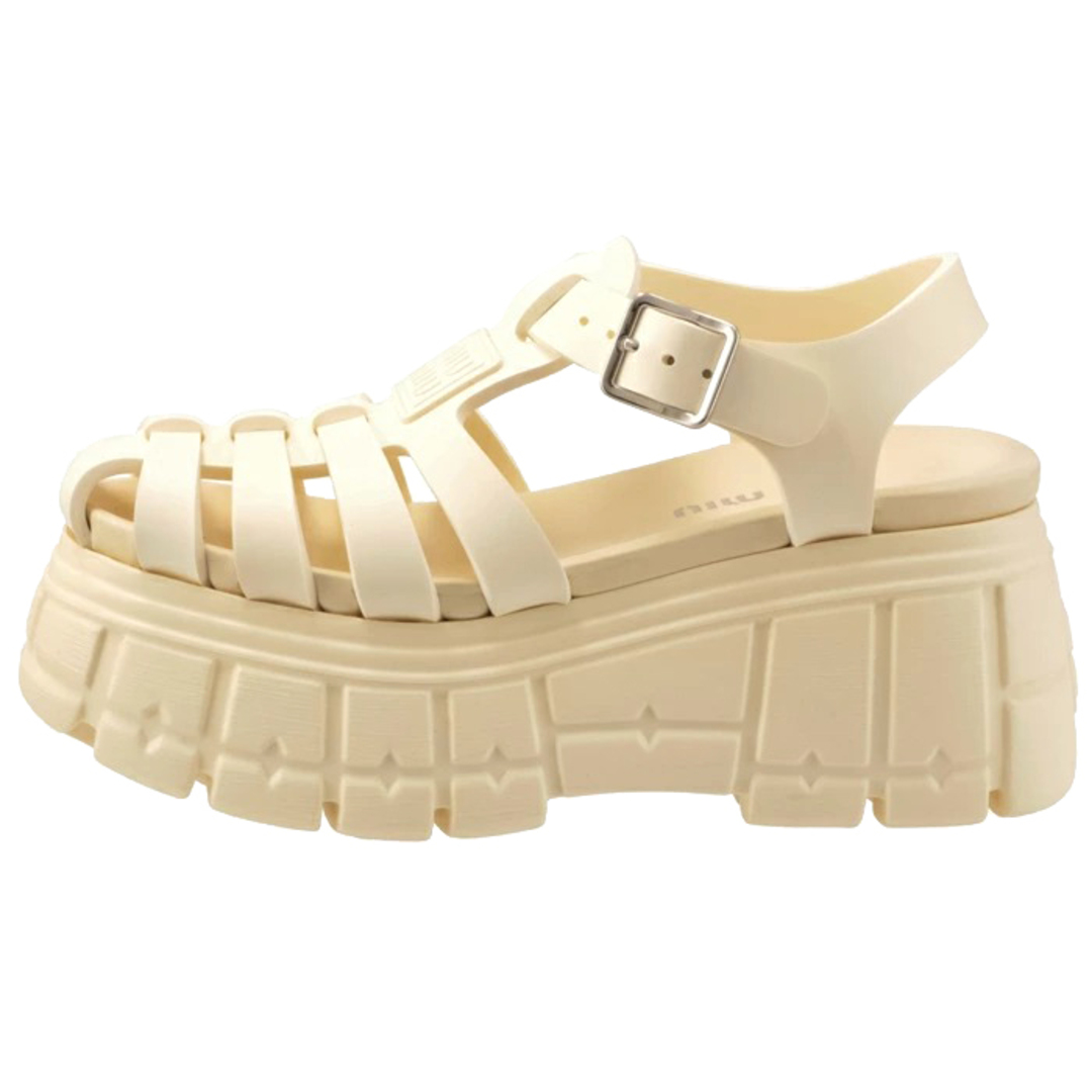 MIU MIU - ミュウミュウ MIU MIU サンダル EVA プラットフォーム MIU MIU - ミュウミュウ MIU MIU サンダル EVA プラットフォーム