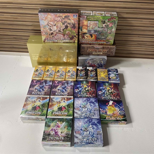 トレーディングカードポケモンカード 引退 まとめ BOX ボックス シュリンク付き