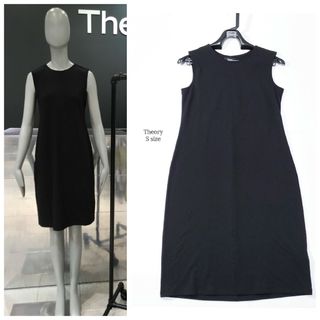 Theory 22aw ボートネックスリーブレスドレス | angeloawards.com