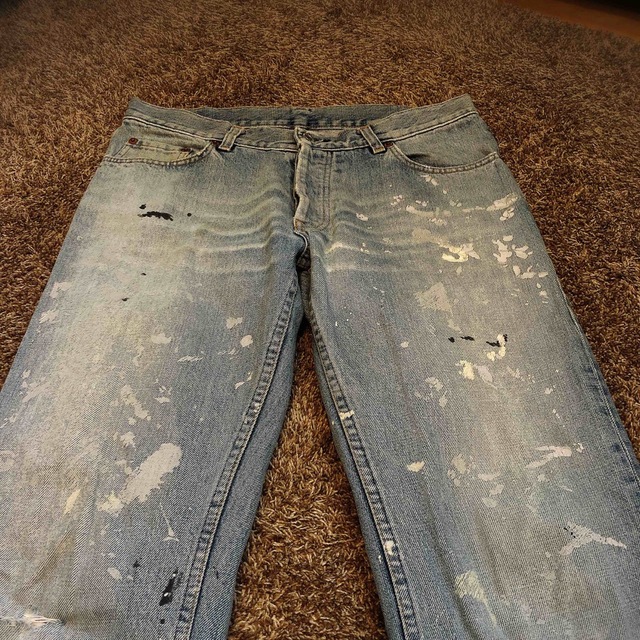 HELMUT LANG ヘルムートラング ペンキ デニムパンツ 本人期 1998 1