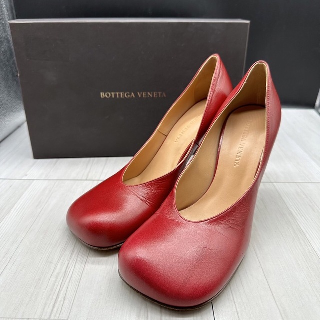極美品】BOTTEGA VENETA ボッテガヴェネタ 24.5 パンプス