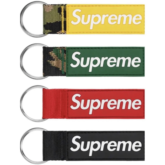 新品 Supreme webbing Keychain 全4色セット キーリング 8100円 メンズ