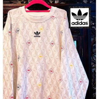 アディダス(adidas)のアディダス オリジナルス 大きめ モノグラム トレーナー スウェット ジャージ(スウェット)