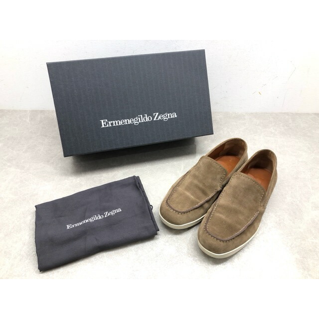 Ermenegildo Zegna(エルメネジルドゼニア) スウェード ローファー ...