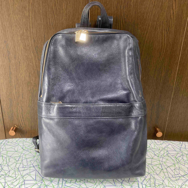 美品 アニアリ aniary リュック バックパック navy 誕生日プレゼント
