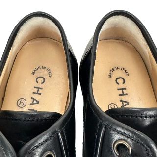 ☆美品☆シャネル 5.5/22.5cm チョコバー レザー スニーカー | ihbgmbh.com