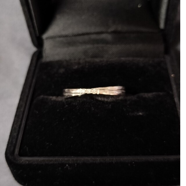 4℃(ヨンドシー)の4℃かわいいダイヤモンドリング！　K10ホワイトゴールド レディースのアクセサリー(リング(指輪))の商品写真