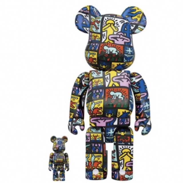 BE@RBRICK(ベアブリック)のBE@RBRICK KEITH HARING #10 100％ & 400％ ハンドメイドのおもちゃ(フィギュア)の商品写真