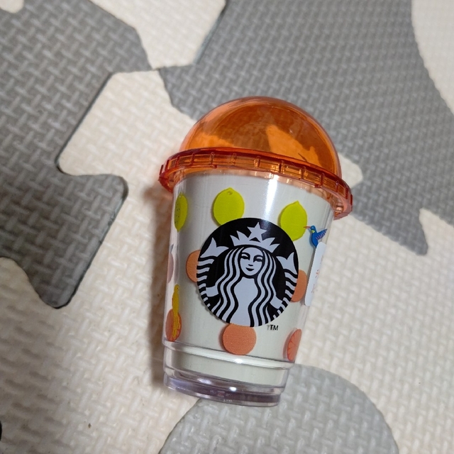 Starbucks Coffee(スターバックスコーヒー)のスタバ ミニカップ レモンオレンジ インテリア/住まい/日用品のインテリア小物(小物入れ)の商品写真