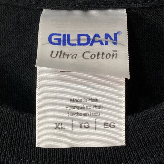 GILDAN(ギルタン)の【GILDAN/ギルダン】両面 プリントTシャツ XL 黒 ブラック メンズのトップス(Tシャツ/カットソー(半袖/袖なし))の商品写真