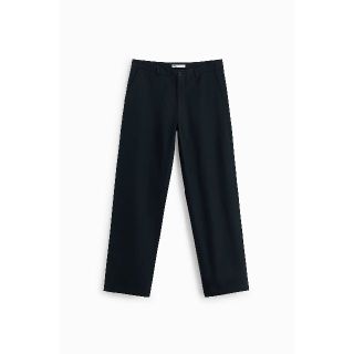 ザラ(ZARA)のZARA MAN ビッグストレートフィットパンツ ネイビーブルー(チノパン)