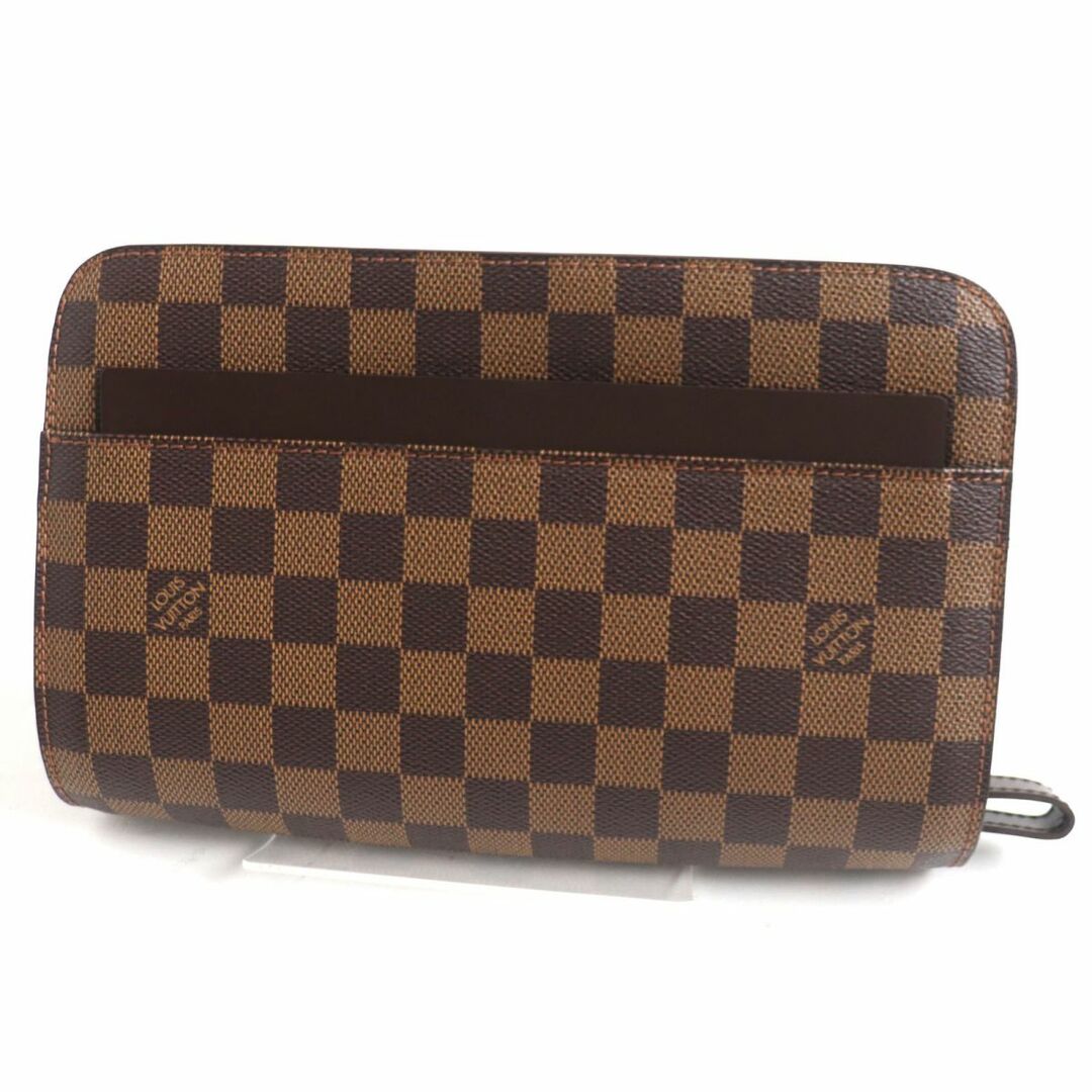 極美品▼LOUIS VUITTON ルイヴィトン N51993 ダミエ サンルイ ストラップ付 セカンドバッグ/クラッチ ゴールド金具 仏製 メンズ 保存袋付き　p11-st30321-756