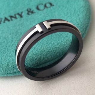 Tiffany K18YG Tコレクション TWO リング 美品 20号