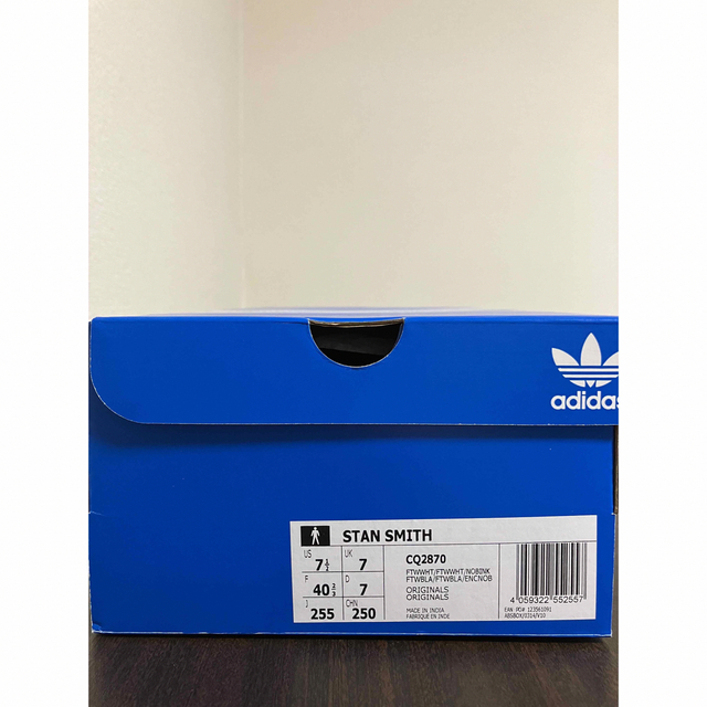 adidas(アディダス)の新品未使用25.5cm アディダス スタンスミス ホワイト/ ネイビー 天然皮革 メンズの靴/シューズ(スニーカー)の商品写真