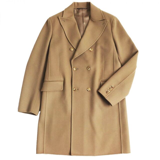 極美品○dunhill ダンヒル ウール100% ピークドラペル ダブルブレスト