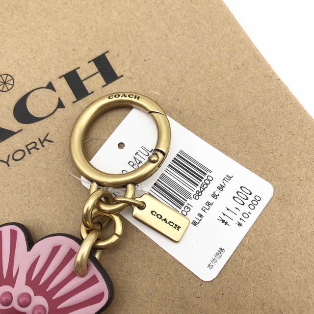 COACH - 【COACH☆新品】ウィロウ フローラル バッグ チャーム COACH - 【COACH☆新品】ウィロウ フローラル バッグ チャーム