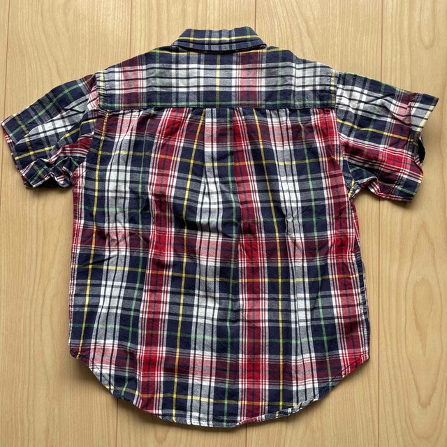 Ralph Lauren(ラルフローレン)のRalph Lauren 半袖チェックシャツ 3T キッズ/ベビー/マタニティのキッズ服男の子用(90cm~)(ブラウス)の商品写真