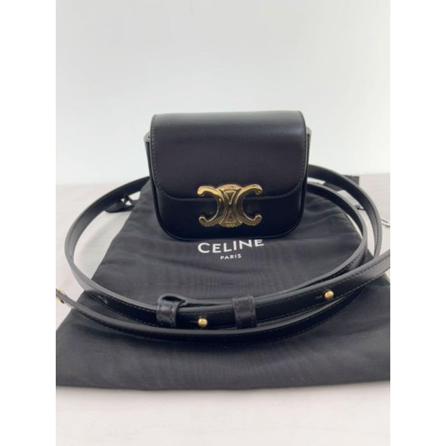 50%OFF】 希少 - celine 22ss ブラック ショルダーバッグ ポシェット