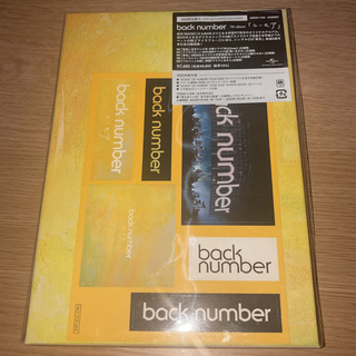 バックナンバー(BACK NUMBER)のbacknumber ユーモア【初回限定盤A】(ポップス/ロック(邦楽))
