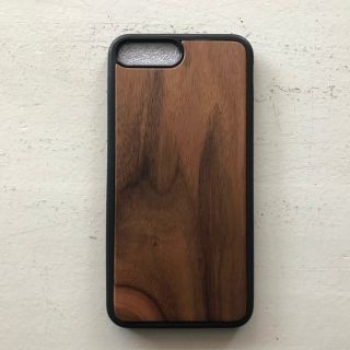 木製スマホケース ウッドケース iPhone7Plus/8Plus 未使用品(iPhoneケース)