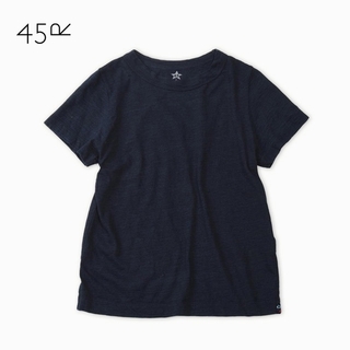 フォーティファイブアール(45R)の新品 45R✨45rpm インディゴ ジンバブエコットン 天竺 45星Tシャツ(Tシャツ(半袖/袖なし))
