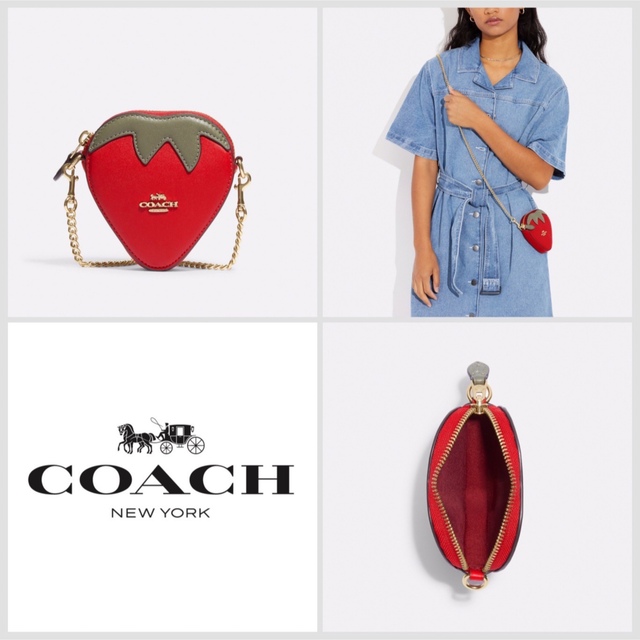 COACH - COACH ショルダーバッグ ☆大人気☆ ストロベリー コイン