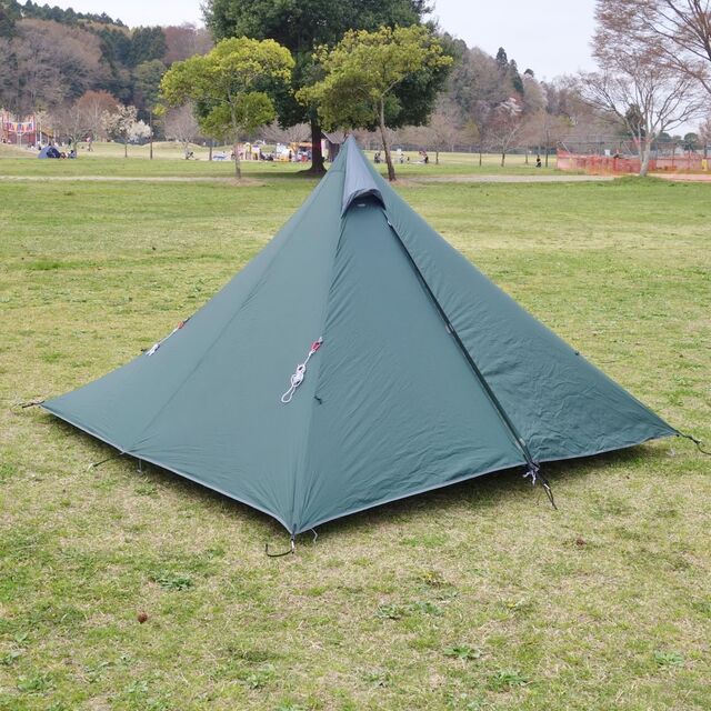 極美品 テンマク デザイン tent-Mark DESIGNS パンダ ライト メッシュインナーテント 付き ワンポール テント ソロ キャンプ アウトドア