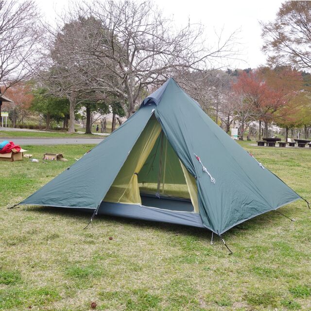 極美品 テンマク デザイン tent-Mark DESIGNS パンダ ライト メッシュインナーテント 付き ワンポール テント ソロ キャンプ アウトドア