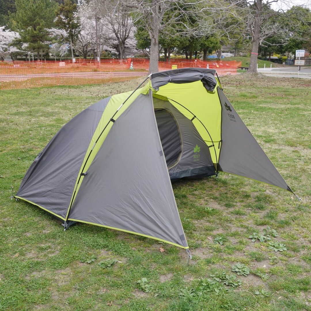 美品 ロゴス LOGOS ROSY オーニングドーム SOLO-BB インナーマット 付き ドーム型 テント キャンプ アウトドア