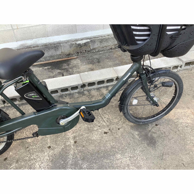 73パナソニック新機種電動アシスト自転車gyutto20インチ カーキ色ボディー-