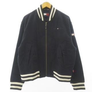 トミー】TOMMY スタジャン ブルゾン 綿 ロゴ カジュアル M-