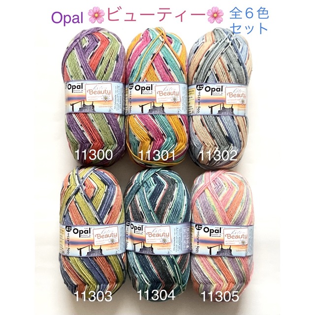 【新色】Opal オパール毛糸　ビューティ　wellness  全６色セット