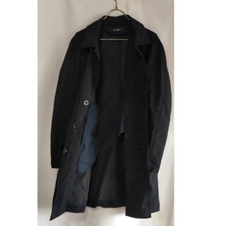 TESS ポリエステル スプリングコート ブラック Lサイズ ジャケット(トレンチコート)