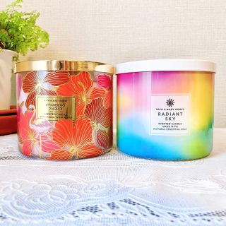 バスアンドボディーワークス(Bath & Body Works)のbath&body works 3芯キャンドル 2個(キャンドル)