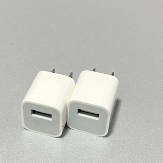 アップル(Apple)のApple アダプター　2個セット(バッテリー/充電器)