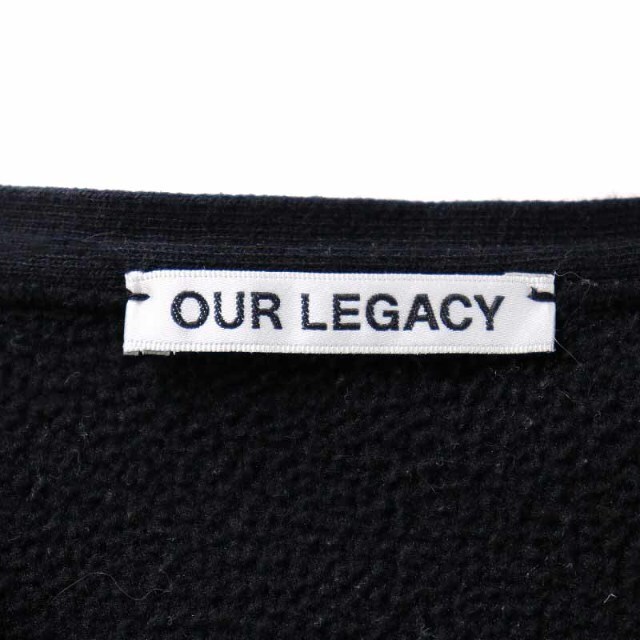OUR LEGACY DOUBLE LOCK SWEAT 44 S 黒 ブラック