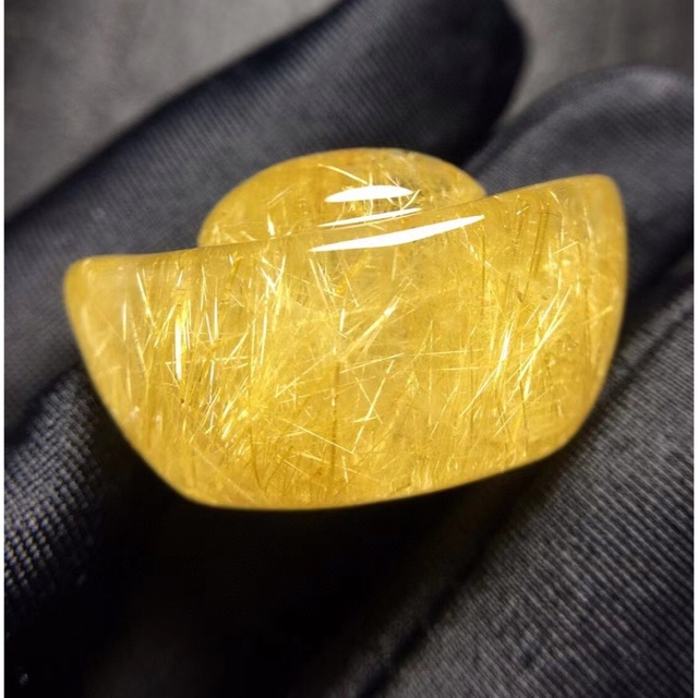 ⭐︎【天然】ゴールド ルチル クオーツ ルース 15g-