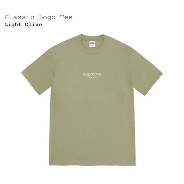 シュプリーム　Classic Logo Tee　ライトオリーブXL